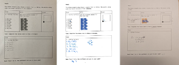 Paper prototype worksheets