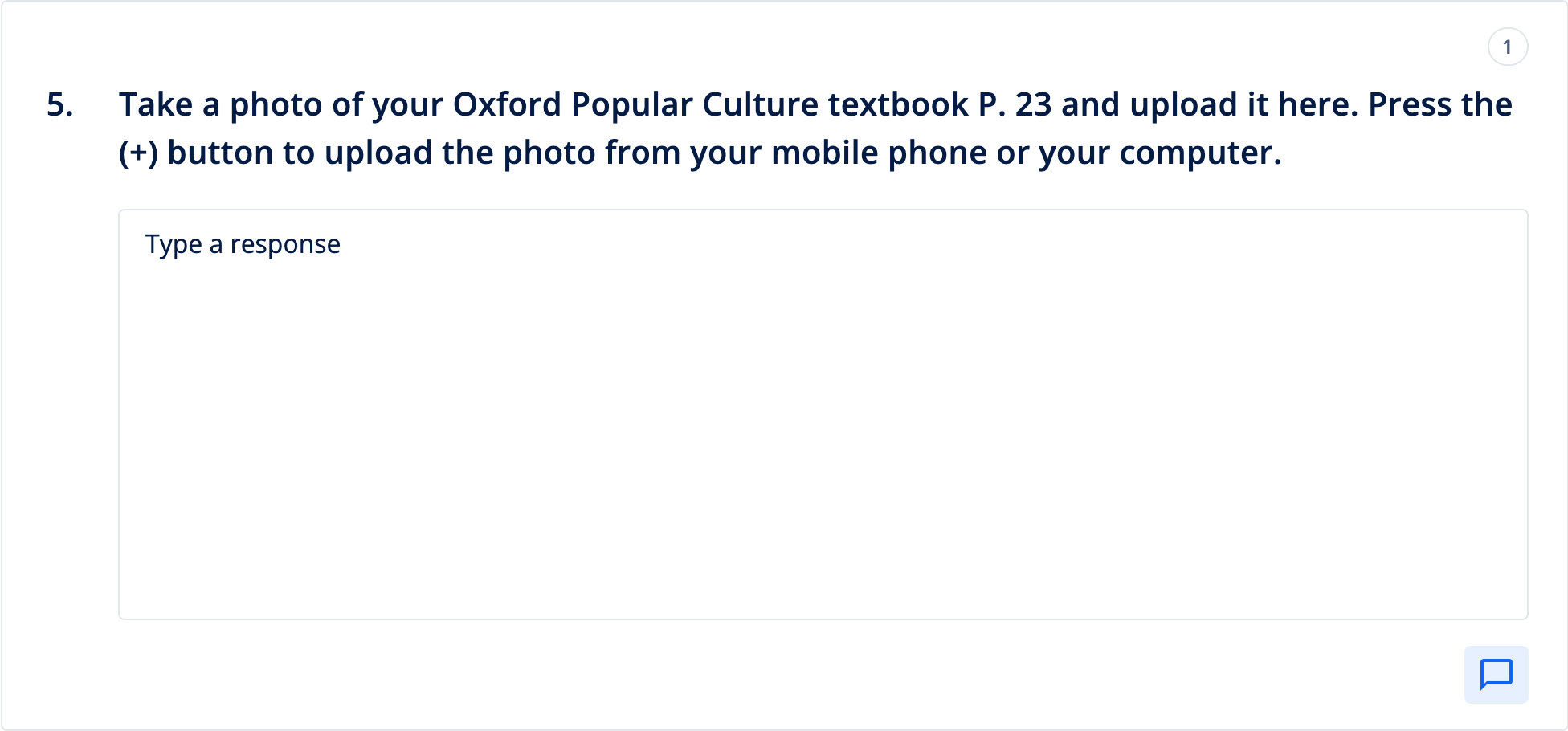 Second free response question in the Popular Culture section