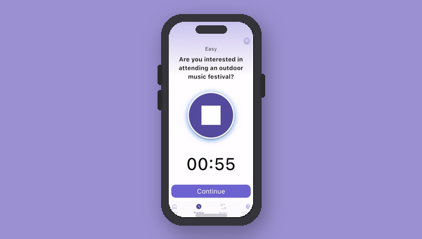 Impromptu app screenshot
