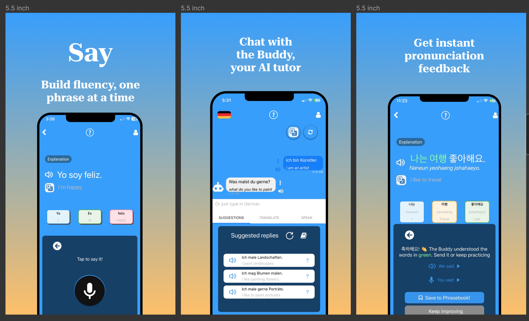 App Store screenshots